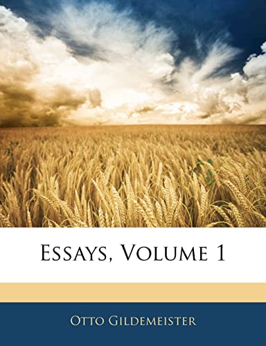 Essays; Volume 1 (German Edition)