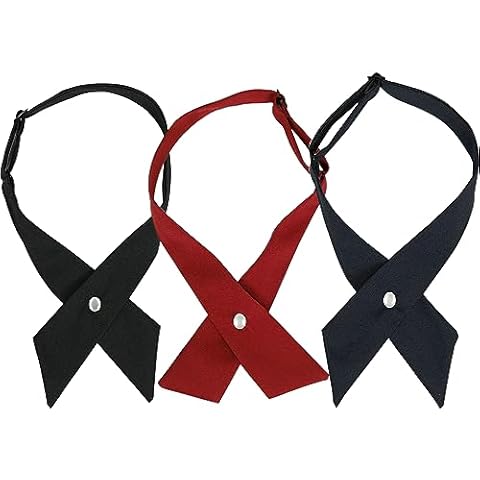 SUNTRADE Adjustable Girls School Uniform Tie Set Cover