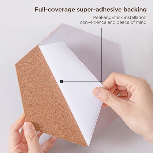 Hblife 2-BOA-WLJ9021-BK-8IN-10P Hexagon Cork Board Tiles 7"X 8" thumb #2