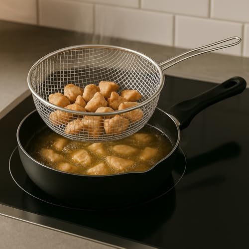 MGE - Frittierpfanne - Induktion Schnell - Bratpfanne - Fritteuse - Wok - Schwarz - 26 cm