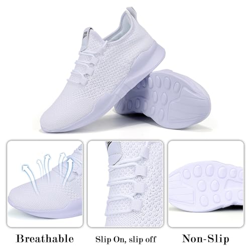 Image of Men's Running Shoes Lightweight Breathable Athletic Sneakers Non Slip Comfortable Walking Tennis Shoes for Gym Workout