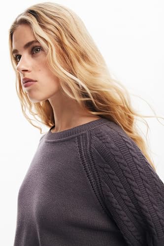 Image of Desigual Women's Textured Sleeve Sweater