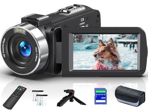 GTYOLOR 8K 64MP Video Camera 18X Digital Camcorder Video Camera