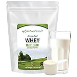 Z Natural Foods Grass-Fed Whey Protein Concentrate - Clean Whey Protein Powder from New Zealand - Cold Processed Pure Whey Protein with Essential Amino Acids for Nutrition & Fitness, Unflavored, 5 lbs