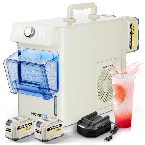 2-in-1 Cordless Countertop Ice Maker with Batteries