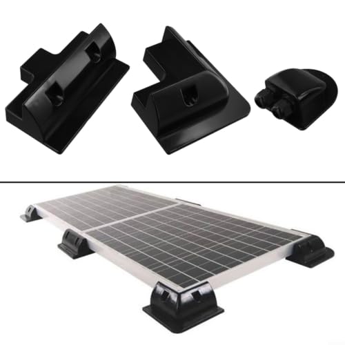 Soportes de panel solar de ABS de alta densidad con pasacables protector de intemperie 6