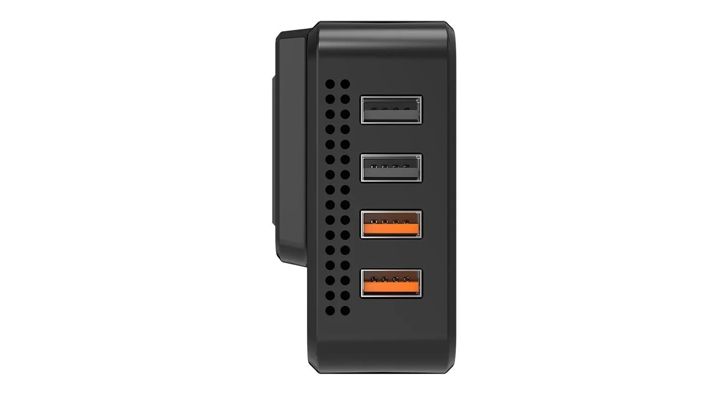 Onduleur 24 V vers 220 V Double Prise Secteur UE Ports USB Et QC 3.0 Charge Rapide Prise Allume-Cigare 200 W Convertisseur Tension Convertisseur