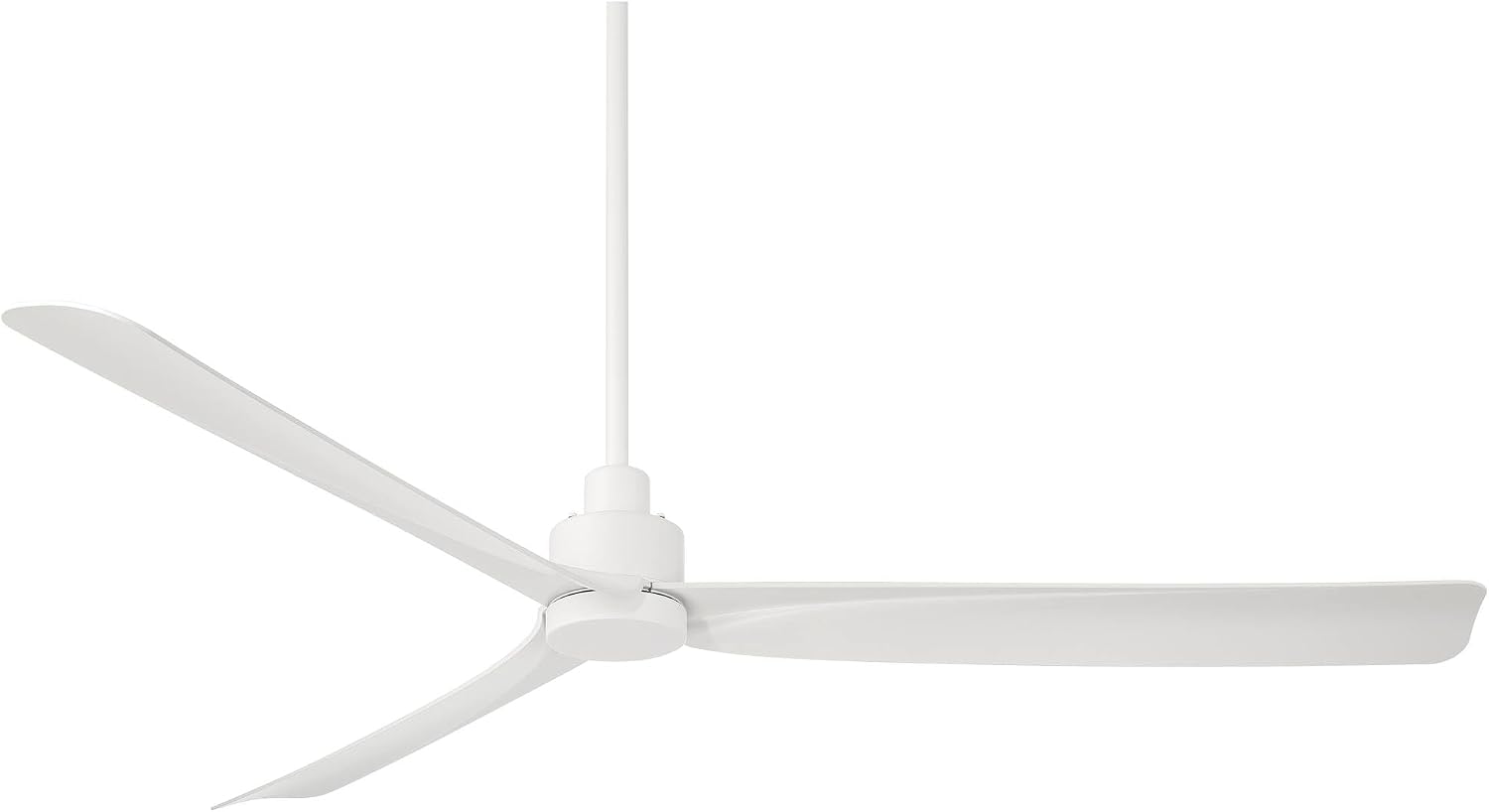 Casa Vieja 60" Sailplane Modern Industrial Indoor Outdoor Ceiling Fan 3 Blade Remote Control Matte White Finish Blades Bedroom Patio Living Room Kitchen Porch Damp Rated Decorative DC Motor Garage
