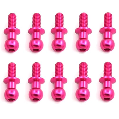 RC�N���[���[�p�A�b�v�O���[�h�p�[�c For Sakura D5 For Tamiya For TT01 TT02 1/10 10���� �����p�A�b�v�O���[�h M3 �����Z�p�{�[���w�b�h�l�W ���j�o�[�T��RC�h���t�g�J�[�X�y�A�p�[�c(Pink)