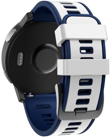 ISABAKE Watch Strap for Garmin Forerunner 245 645 Music, Vivoactive 3, Vivomove HR Luxe Style, Approach S40 S12 S42-20mm Soft Silicone Replacement Band