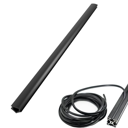 Dust Protection Soft Cover Seal Strip for 2020&1010 Series 6mm Slot Aluminum Profile Extrustion Black 10M