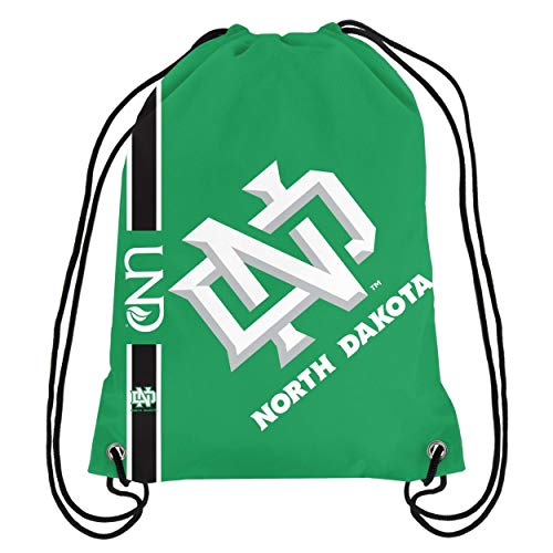 FOCO NCAA North Dakota Fighting Hawks Big Logo Drawstring Backpack