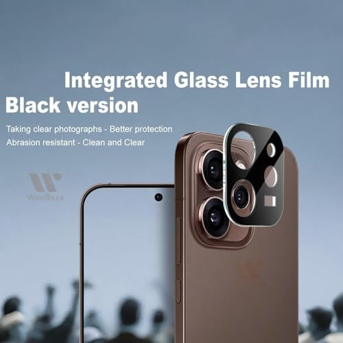 Image of Pack 1- Back Camera Glass Protector for Reno 15 Pro Mini 5G [3D Premium] Camera Glass Protector (Black)