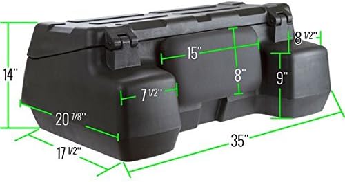 Black Widow ATV-CB-8015 Rear Rack Locking ATV Cargo Box