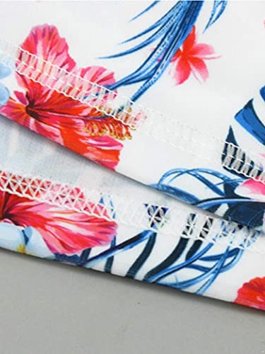 Kids Girls 2 Piece Swimsuit Floral Print Rash Guard Shirts with Long Pants Sunsuit UV Protection Swimwear3