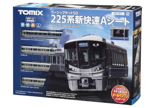 TOMIX Nゲージ ベーシックセットSD 225系 新快速 Aシート 90191 鉄道模型 入門セットのサムネイル