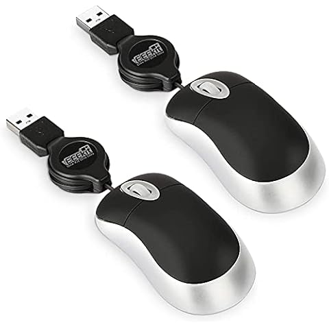 EEEKit Ultra Compact 3-Button USB Mouse, Black, 3 x 1.57 x 0.98 in Cover