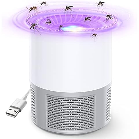 Mosquito Killer Lamp, Electric Fly Zpper UV Fly Killer indoor Quiet Fly Trap Bug Zapper Outdoor Insect Killer Lamp with USB cable, Portable Pest Control for Bedroom Garden Camping Cover