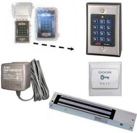 Covered Two relay Digital Keypad Door Entry Set with 600Lbs Magnetic Lock