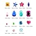 WUERQIE Brillantes Para Decorar Diamantes Autoadhesivas,15 Hojas Diamantes Autoadhesivas,Pegatinas de Diamantes de...
