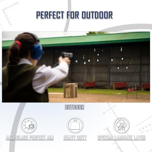 Image of KNINE OUTDOORS Hunting Shooting Taget Airgun Spinner Target, Rated for .22 Rimfire Rifles and .22 Handguns