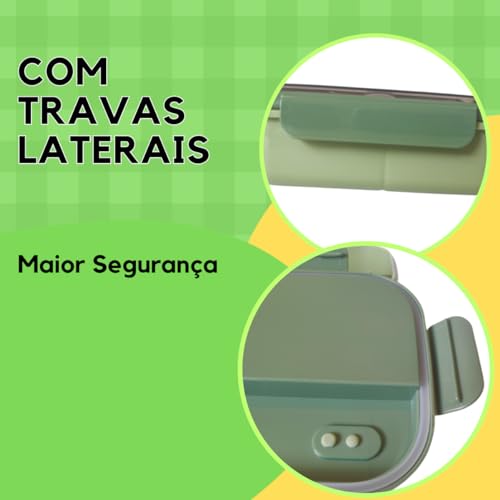 Marmita Marmitex Marmiteira Termica Fitness Talheres Pote Divisoria Lancheira Saudavel Trabalho Acad