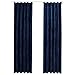 Produktbild vidaXL 2X Vorhang Verdunkelung mit Haken Verdunkelungsvorhang Kräuselband Thermo Gardine Blickdicht Vorhänge Samt Dunkelblau 140x245cm
