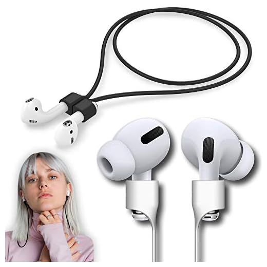 cobcobb Ultra Strong Magnetic Airpod Pro Strap Anti-Lost Cord Sports Lanyard Compatible with Airpods 3rd 2nd Generation Pro 3 2 1 (Black)