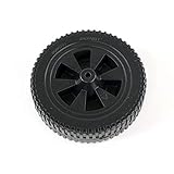 Wheel 7 Inch Plastic Black Blow Molded (G437-0037-W1)