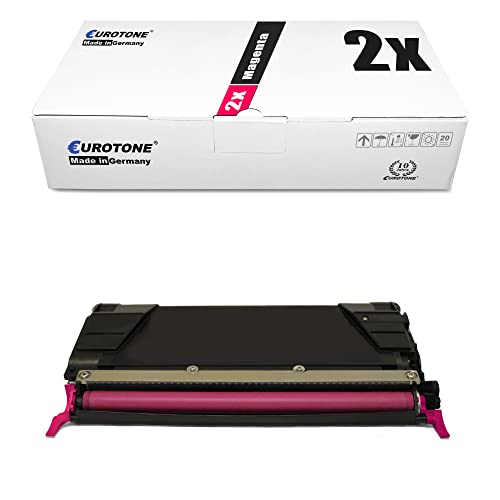Eurotone Toner pour Lexmark Optra C 734 idéal pour les rapports de bureau denses
