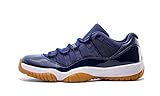 Marca: Nike Nike Air Jordan 11 Retro Low, Zapatillas de Baloncesto Hombre, Azul (Midnight Navy/White-Gum Light Brown), 43
