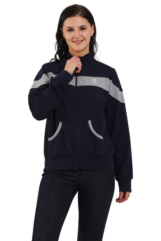 Jhoomantroo Women's Atheletic Gym Running Sports TrackJacket | Regular Casual Fit | TrackJacket for Girls & Women-picture-17