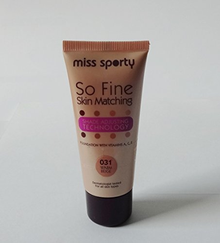Image of MISS SPORTY SO FINE SKIN MATCHING FOUNDATION 30ML - 031 WARM BEIGE