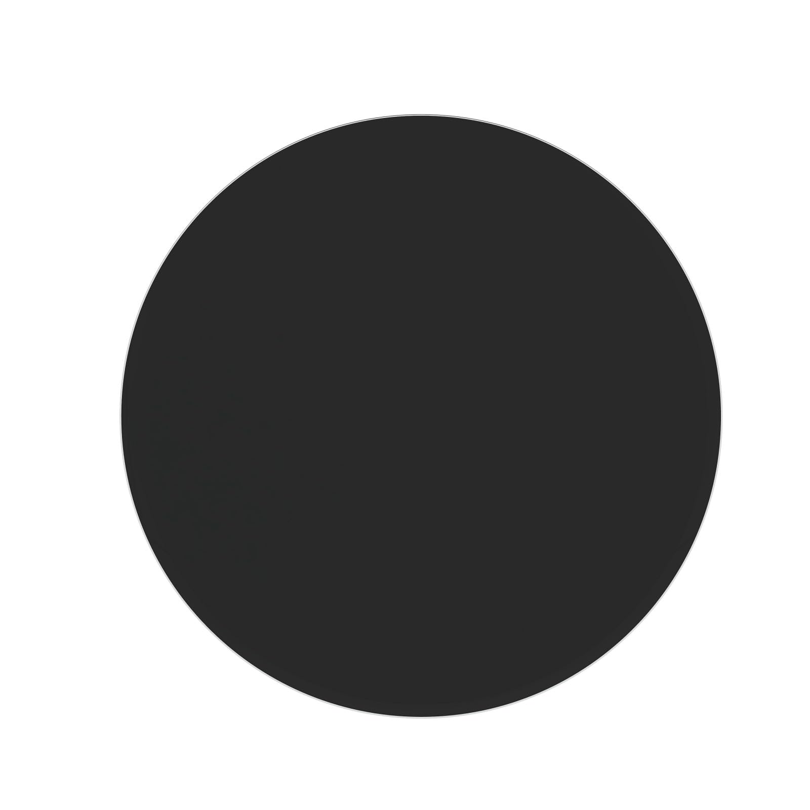 Tempered Glass Round Table Top 35.83 Inch Diameter, 1/2" Thick, Heavy-Duty Safety Glass Circle for Dining Table, Desk, Patio Base Replacement-Black