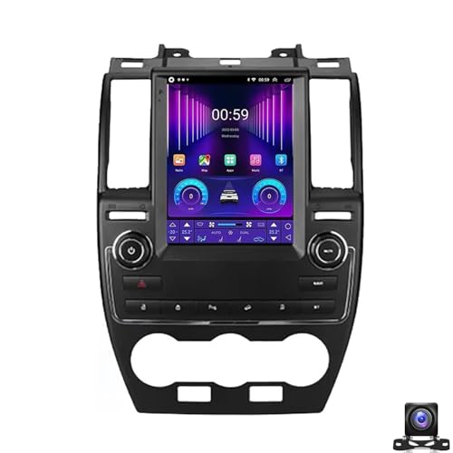 Estéreo Android 15 para Land Rover Freelander 2 2007 2015 Carplay inalámbrico Android Auto navegación por satélite radio de pantalla táctil de 9,7″Bluetooth WIFI FM RDS cámara de respald(Color:TS6)