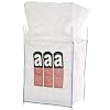 Big Bag Asbest 90x90x110 cm mit 4 Schlaufen, 1000 KG Bruchlast DIN EN ISO 21898
