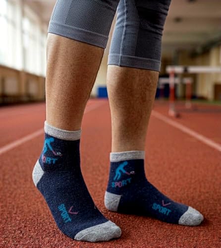 Image of Combo of 12 Unisex Ankle Length Socks for Men & Women |Comfortable Socks | Soft, Breathable & Stretchable | Sweat Absorbent | Daily Wear,Office, Walking, Gym & Running | 12 Pair socks