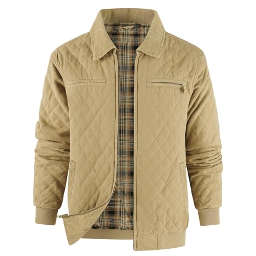 Chaqueta de entretiempo para hombre, softshell, ligera, chaqueta de piloto, con bolsillos, chaqueta de primavera, chaqueta de ocio, corte regular con cremallera, chaqueta cortavientos, chaqueta