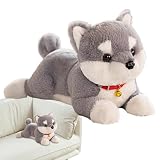 Juego Interactivo Atractivo: El peluche de perro está hecho con un mecanismo de campanilla encantador que emite un sonido delicioso, promoviendo la conciencia auditiva y proporcionando horas de interacción divertida durante la narración creativa o los juegos imaginativos. Es perfecta para estimular la creatividad y la imaginación, al tiempo que ofrece una experiencia de juego segura y cautivadora. Los exploran historias y escenarios variados, fortaleciendo sus habilidades sociales y sensor