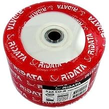 Ridata 52X 80-Min White Inkjet Hub/Silver CD-Rs 100-Pak Shrinkwrap