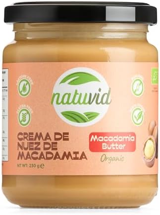 Organic Natuvid Macadamia Nut Cream | 230g | GLUTEN FREE | LACTOS...
