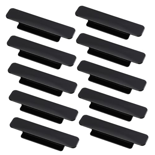 FONDOTIN 20個 キャビネットドアハンドル 粘着式 多用途プルハンドル キッチン食器棚引き出し取っ手 窓やワードローブ対応 ブラック