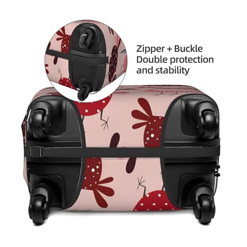 Funny Cartoon Chicken Hens Travel Luggage Cover Suitcase Protector Bag,Dust-Proof Fits 18-32 Inch Luggage,Baggage Covers For Kid And Adult,Medium4