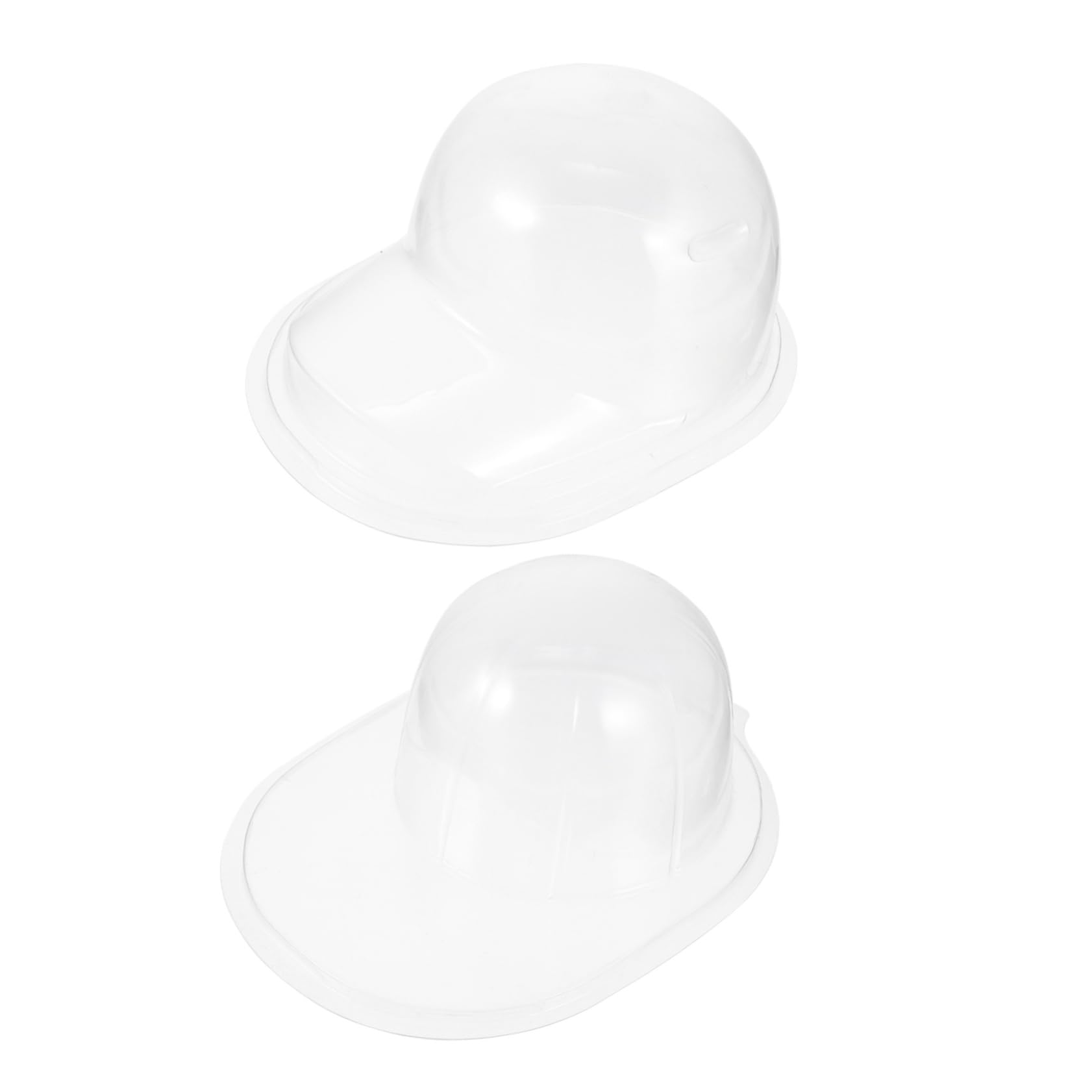 6 Piezas Caja De Almacenaje Organizador De Gorras Titular De La Gorra De Béisbol Soporte De Gorras De Béisbol Estante De Exhibición Del Casco Secadora Cajas El Plastico Transparent