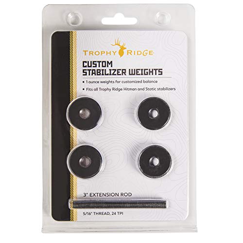 Trophy Ridge Custom Stabilizer Weight Set, Black #TOP4