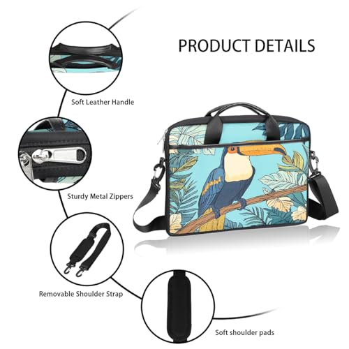 Bolso para portátil Toucan Exótico Retro 15 pulgadas miniatura 4