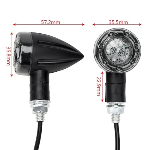 Feu stop LED moto et indicateur clignotant universel 12V