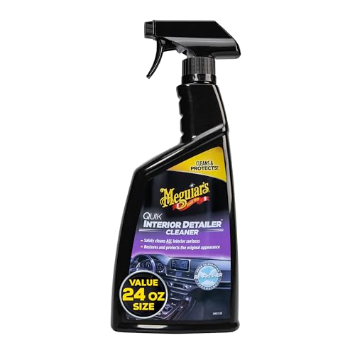 Meguiar’s Quik Interior Detailer – Perfect for Car Interior Detailing – Quick and Easy Cleaning that’s Safe on Plastic, Vinyl, Leather and More – Car Interior Cleaner and Protectant – 24 Oz