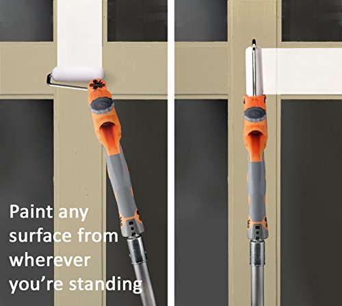 McCauley Tools Revolver- Long Handle Paint Brush Extender and Roller Holder with 360° Rotation, Paint Edger Tool for High Ceilings, Corner Painting Tool Compatible with All Threaded and Locking Poles - Thumbnail 5