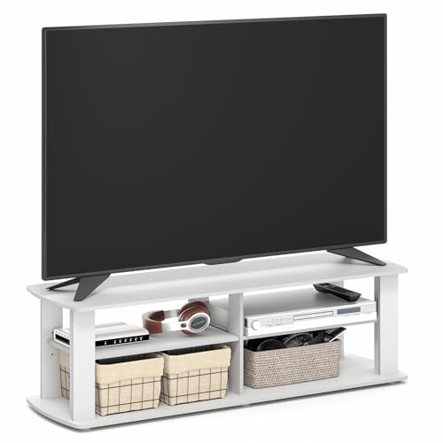 Furinno Nelly TV Stand, 3-Tier Entertainment Center with Ope